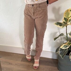 Talbots Straight Leg Tan Corduroy Pants